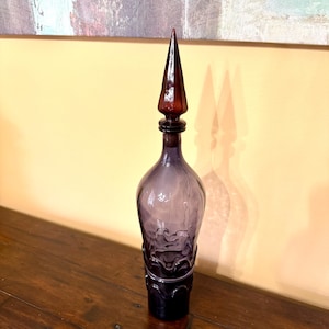 Sale:Vintage Empoli Rossini Purple Amethyst Genie Bottle