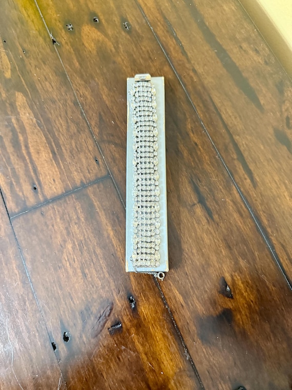 Weiss Clear Rhinestone Bracelet - image 1