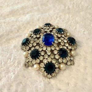 Large Rhinestone Brooch