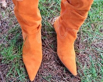 office mustard boots