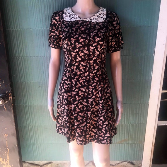 black and blue color block dress Brooks Brothers Size 4 Pet Black/Blue Color Block Wool Blend NEW Desig –  Another Season Consignments main image 0