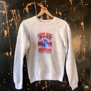 Vintage 1987 Soft Gray Denver Broncos Super Bowl Championship Sweatshirt/Jumper size youth 14/16 women’s small
