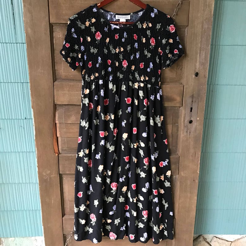 90s floral babydoll dress
