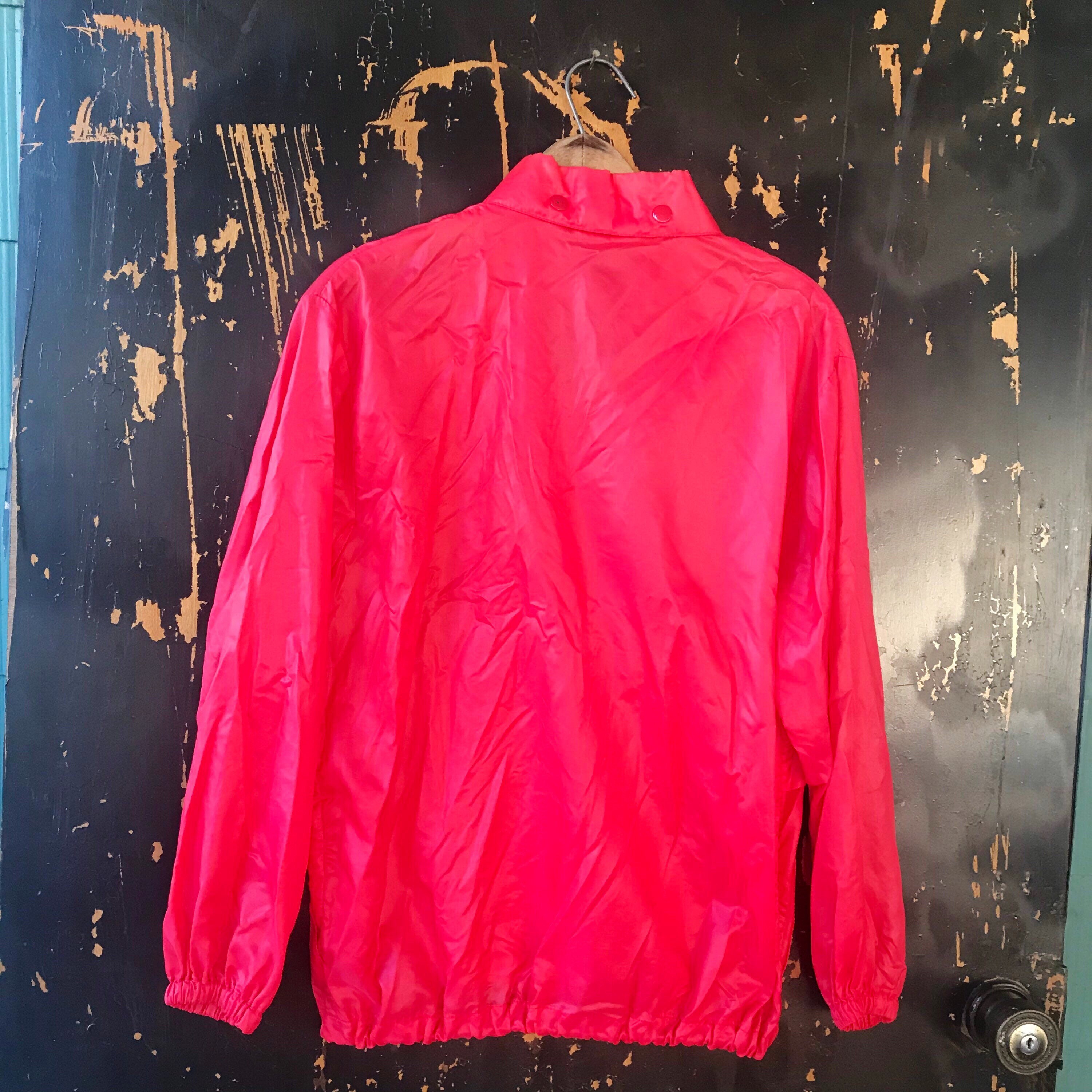 Vintage 80's/90's Red Nylon Windbreaker Jacket by White Stag