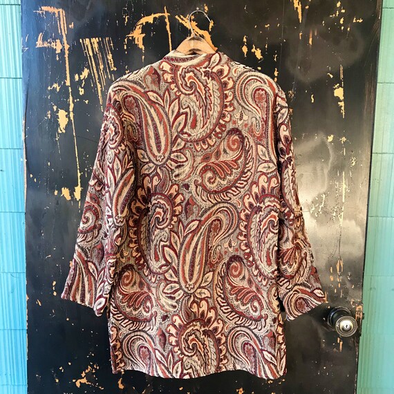 【ARTE】Paisley cuffs シャツ (2色展開) unisex 90s Jean Paul Gaultier Paisley Mesh Net Avant Garde Button
