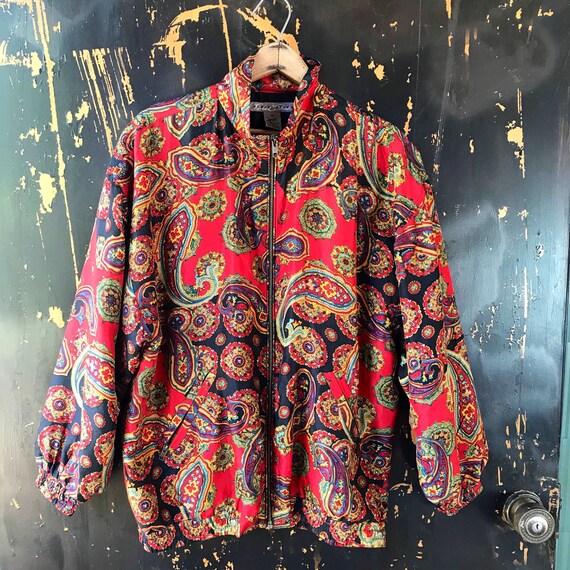 Red paisley jacket outlet