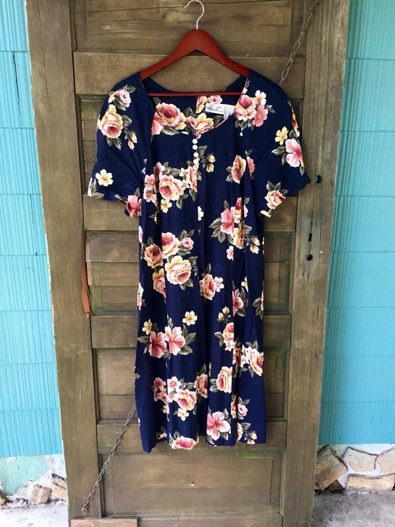 floral print shift dress