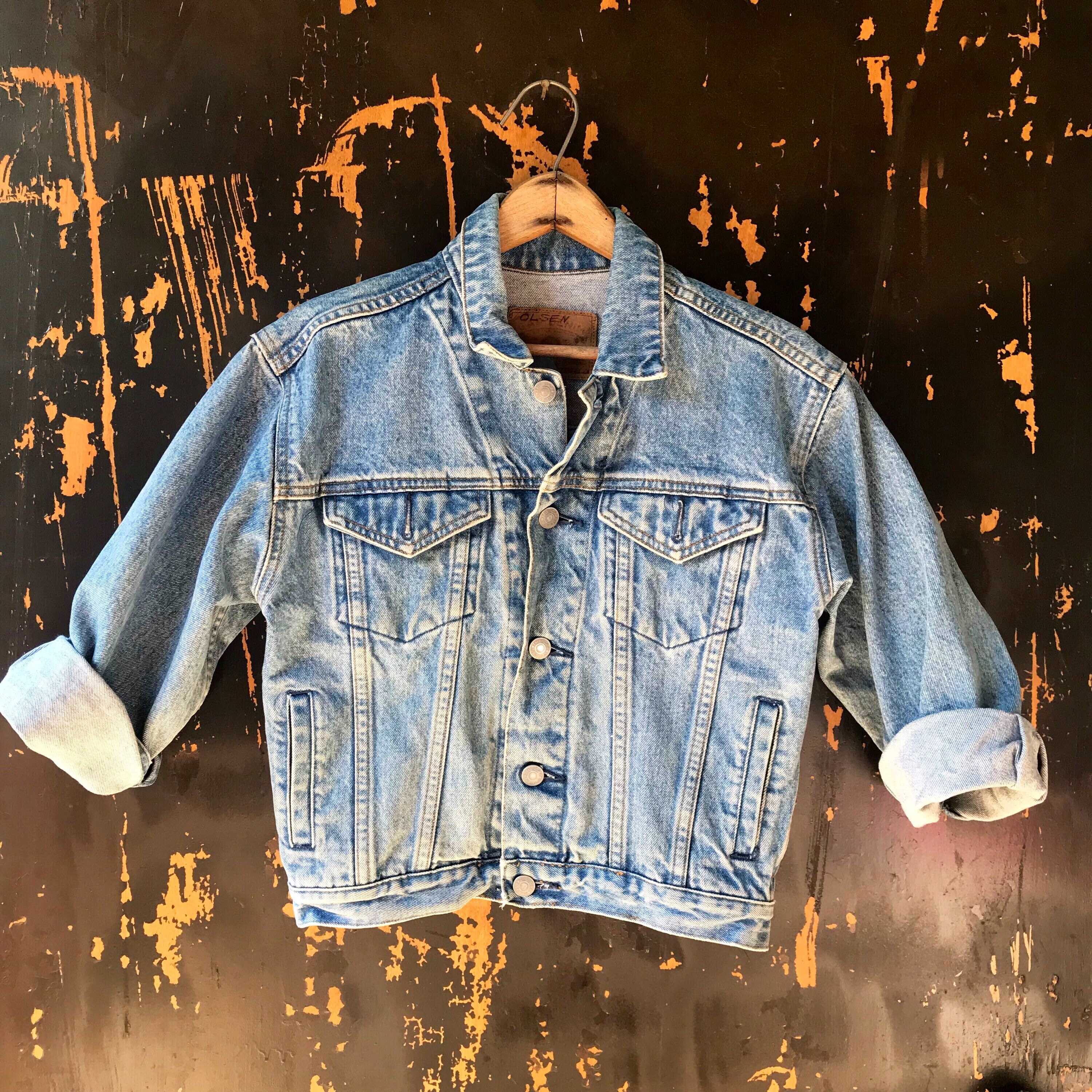 ジャケット・アウター 90s OLD GAP light ounce denim anorak JKT Vintage 90's Light Blue Denim Jacket Extra Small Fit by GAP