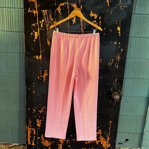 Vintage 70’s Baby Pink High Waisted Trousers by D… - image 2