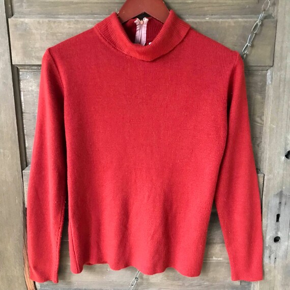 Vintage 50's Rust Brown Soft Acrylic 