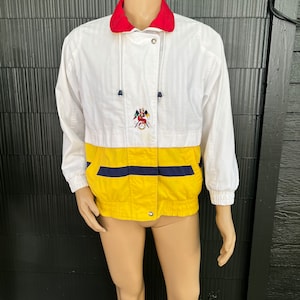Vintage 90er Color Block Nautische Jacke Herren Größe Medium von Izzi