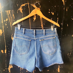 Vintage 70’s/80’s Soft Blue Denim Lee Shorts size 30”