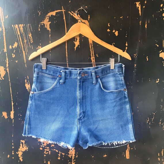 Vintage 70’s/80’s Soft Blue Denim Wrangler Shorts… - image 2