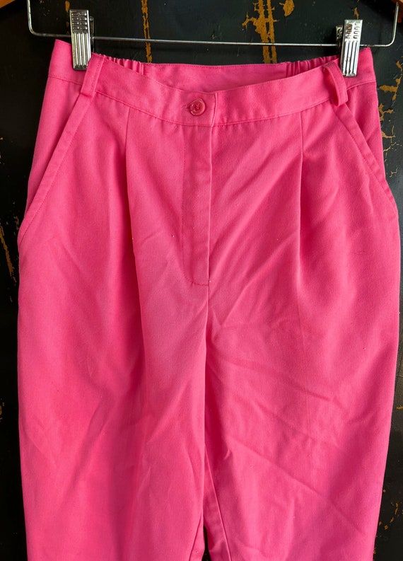 Vintage 80's/90’s Pink High Waisted Trousers by C… - image 5