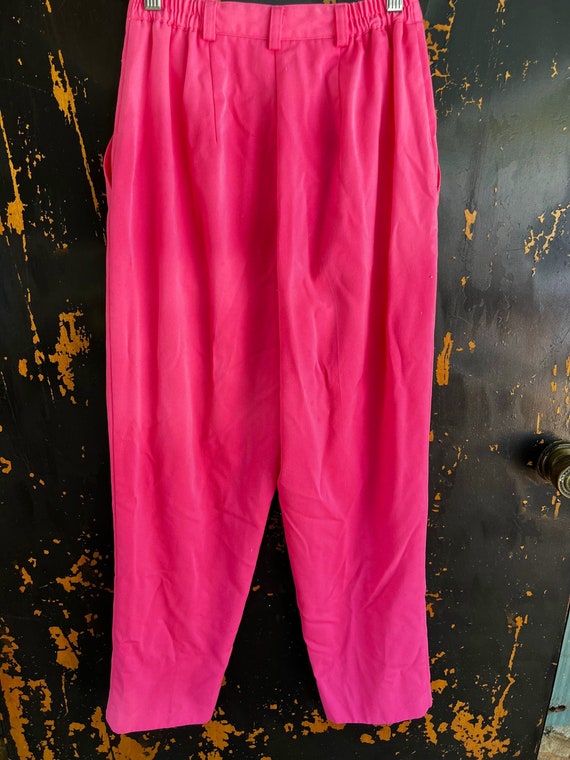 Vintage 80's/90’s Pink High Waisted Trousers by C… - image 6