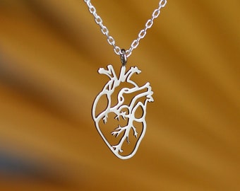 Buy Heart Anatomy Silver Pendant Human Organ Jewellery Handcut