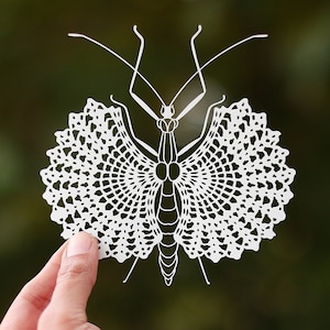 Papercut Template, Papercutting SVG, Paper cut Art, Digital download, Handmade Gift, Paper Art craft, Butterfly Gift, Butterflies Art