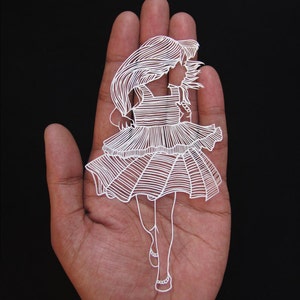Shipping Free - Papercut - Paper-cut - art - Papercutting - Papercraft - Paperart - Handmade - Handcut - Papercraft - Paper -  illustration