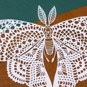 Butterfly Papercut Template, Moth Papercutting, Paper cut Art, Digital download, Handmade Gift, Paper Art craft, Butterfly Gift, Butterflies image 6