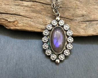 Labradorite Sterling Silver Necklace