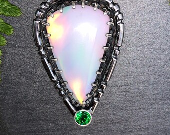 Aurora Opal Cubic Zirconia Necklace