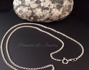 Sterling Silver 16 inch Rolo Chain