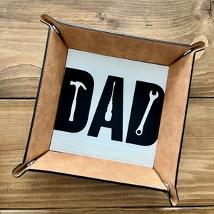 Dad Trinket Tray, Trinket Tray, Catch All Tray, Key Tray, Father&#39;s Day Gift, Gifts for Him, Catch All Tray for Him, Desk Tray, Desk Organize