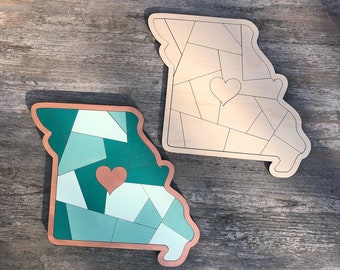 Paint Your Own State Puzzle, DIY Kit, Paint Kit, Home State, Craft Kit, Puzzle Kit, Make Your Own Puzzle, Home Puzzle, Kids Craft