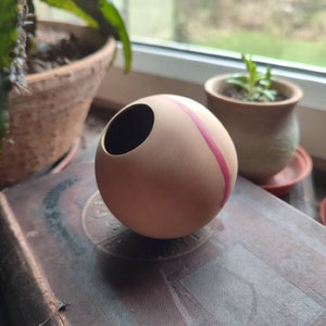 Holly wood vessel - wooden art - woodcarving - home decor - carved pot - decoration - fine art vessel - eco art - sustainable - kintsugi