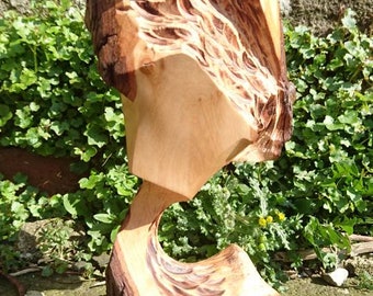 Touch 15 - woodcarving - sculpture - art - hawthorn - handmade - wooden - abstract - handmade - original - natural materials