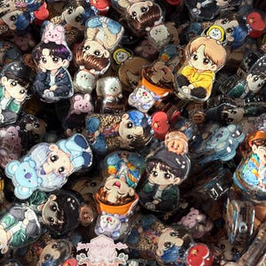 Cute BT 21  tiny tan   Acrylic  Beads - DIY Crafting Supplies