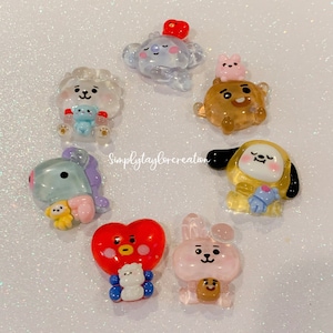Bt21 transparency charm | Koya | Rj | Shooky | Mang | Chimmy | Tata | Cooky