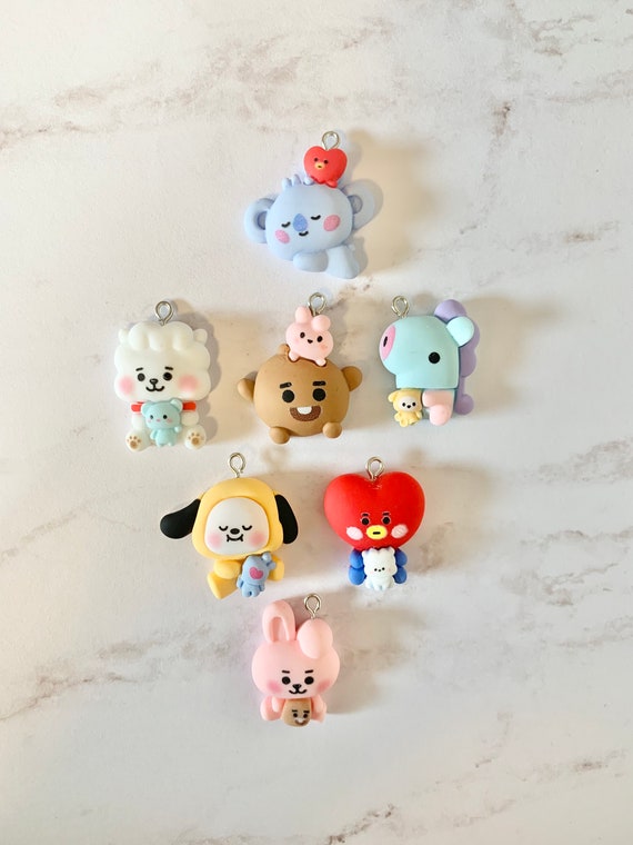 Matte Bt21 Charm, Koya, Rj, Shooky, Mang, Chimmy, Tata, Cooky - Etsy