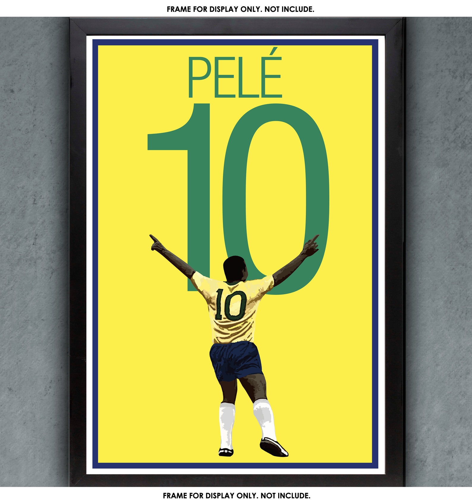 Pele Soccer Print Pele Poster Soccer Art Unframed Football Print Soccer Decoration Brazil Soccer