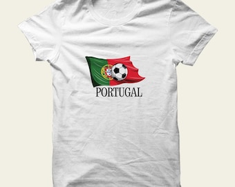 Portugal Soccer Shirt -Custom Portuguese Flag TShirt with Name & Number | Personalized Portuguese Pride Shirt | Available in Multiple Colors