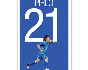 アンドレア・ピルロのサイン入りイタリアサッカー写真 - Etsy 日本