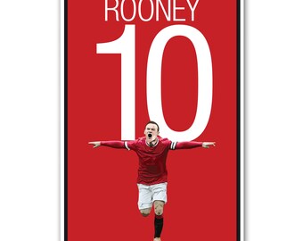 Manchester United Art Rooney Poster 