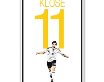 ミロスラフ・クローゼ ドイツ ワールドカップ サッカー プリント