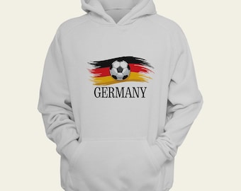 German Soccer Flag Hoodie - Custom Germany Flag Hoodie with Name & Number | Personalized German  Sweatshirt