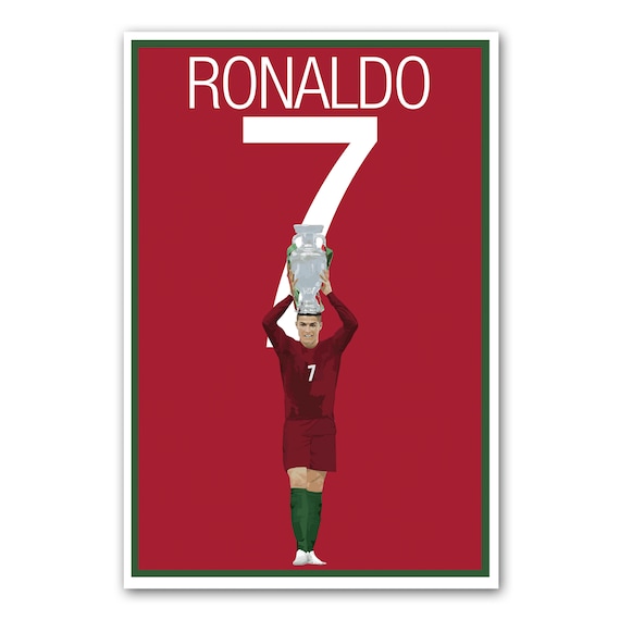 CR7 Art Poster - Portugal - Portugal Soccer Poster- Ronaldo Print, poster, art, wall decor, home decor, Cristiano Ronaldo Art