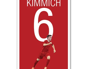 Joshua Kimmich Poster - Bayern Munich Soccer Print -Soccer Art - Unframed Football Print - Soccer Decoration - German Soccer Poster
