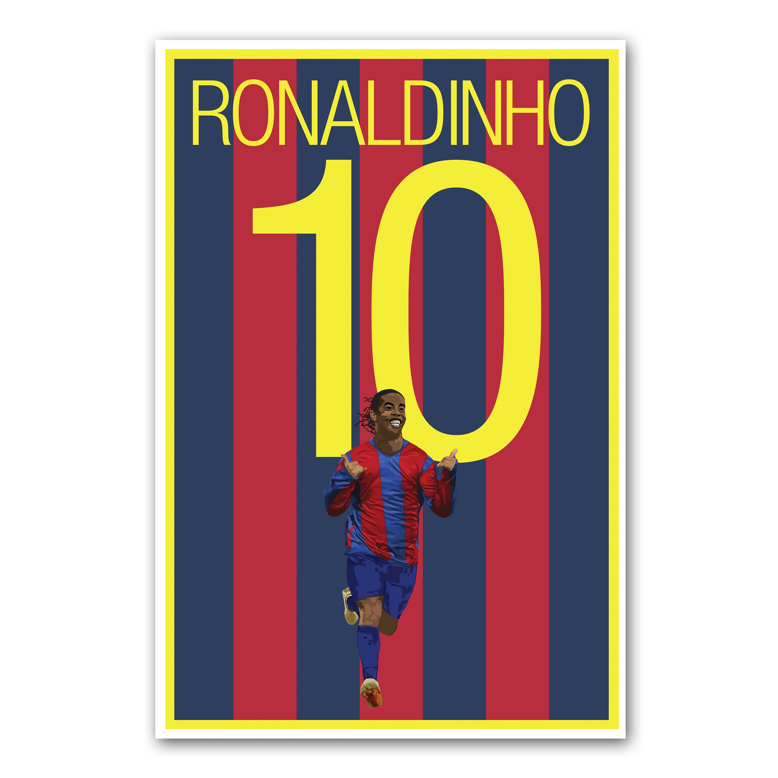 Ronaldihno Poster Barcelona Soccer Poster Unframed - Etsy