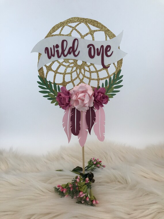 Boho Birthday Wild One Cake Topper 1st Birthday Tribal Baby Shower