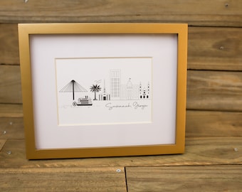 Savannah skyline, Savannah, Georgia, digital file