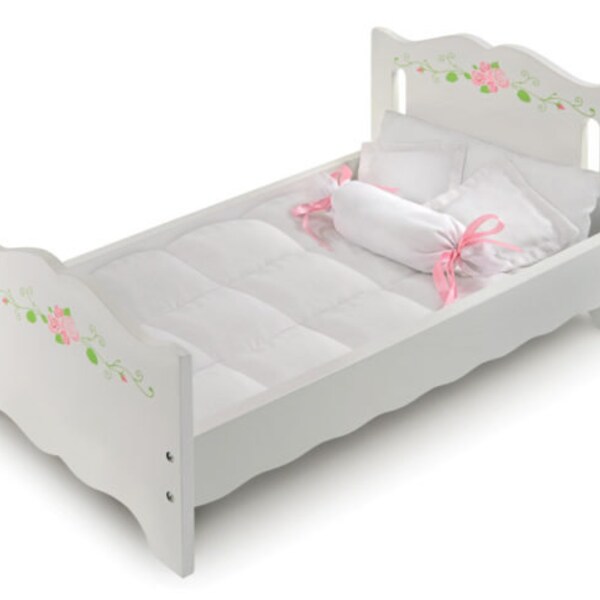 Wooden Doll Bed Etsy