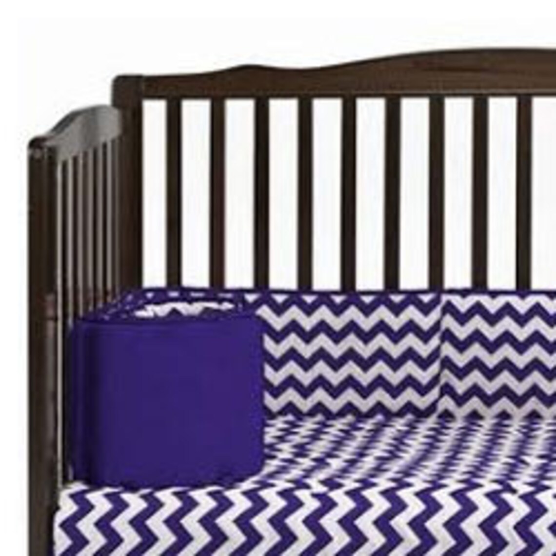 Chevron Round Crib Bumper Etsy