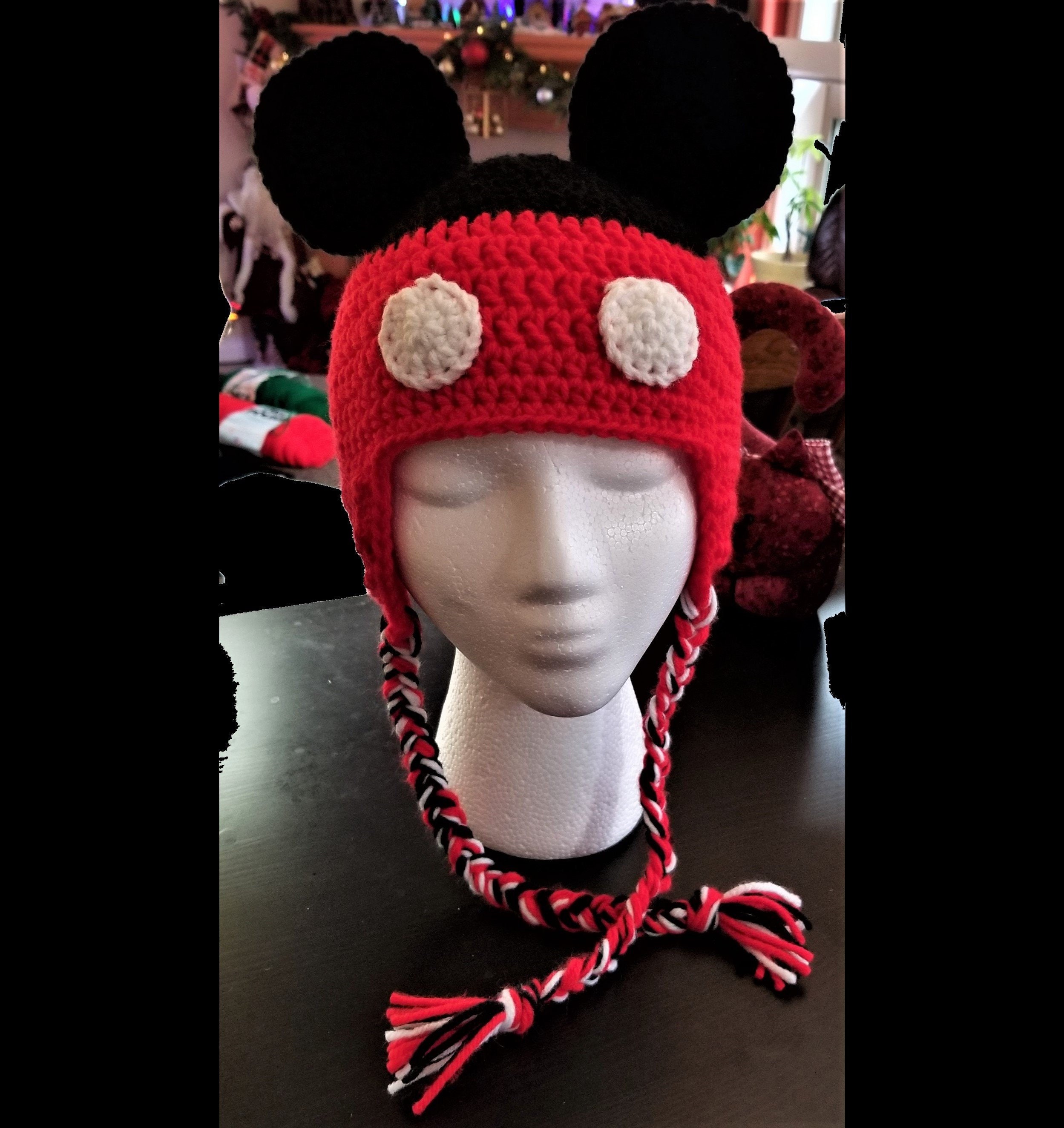 Mickey and Minnie Beanie Hat Disney 