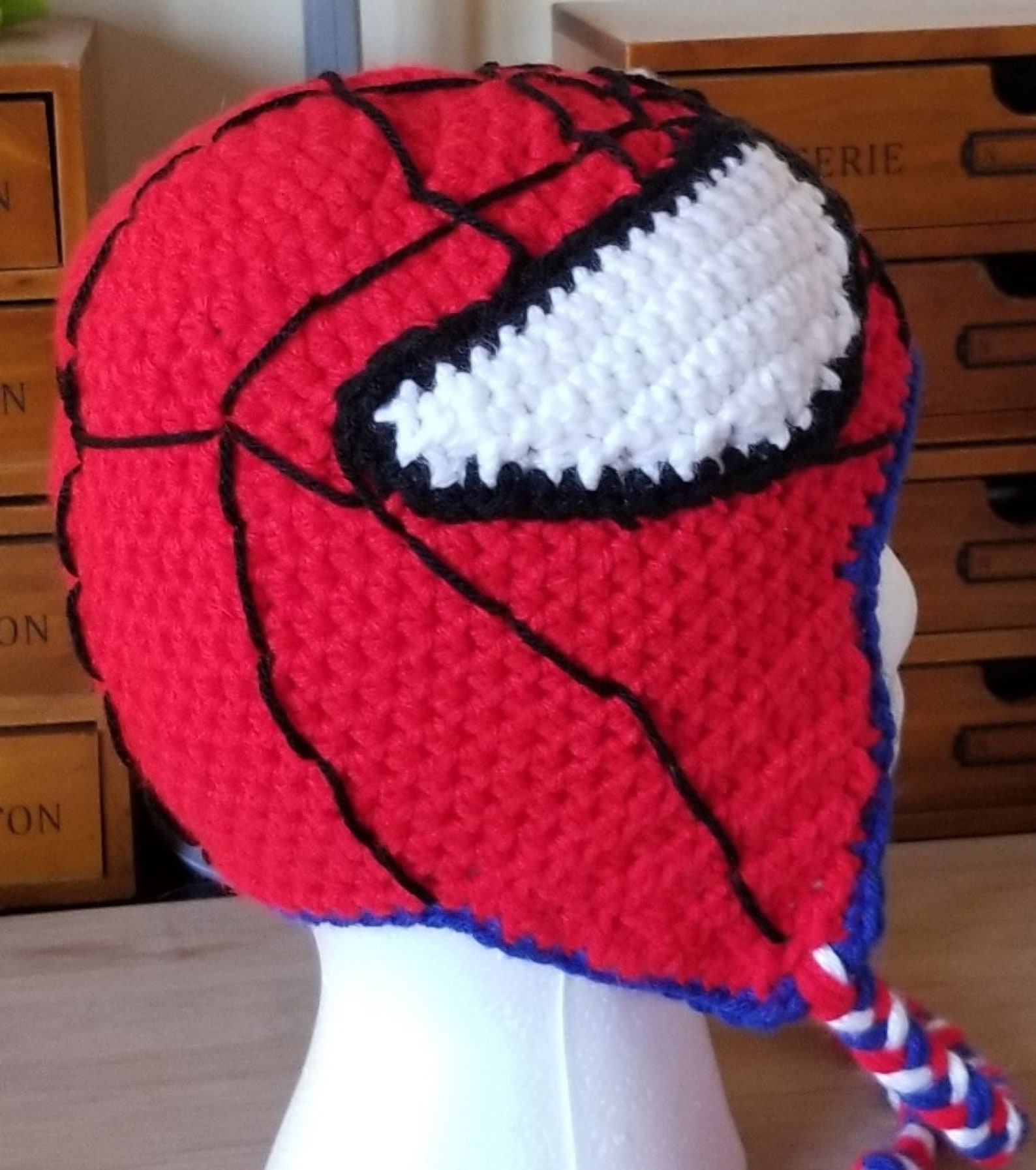 Spiderman Hat Spiderman Cosplay Hat Character Hat Winter Etsy