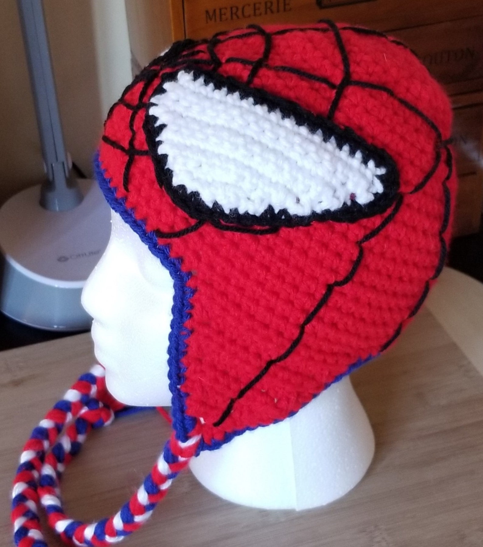 Spiderman Hat Spiderman Cosplay Hat Character Hat Winter Etsy