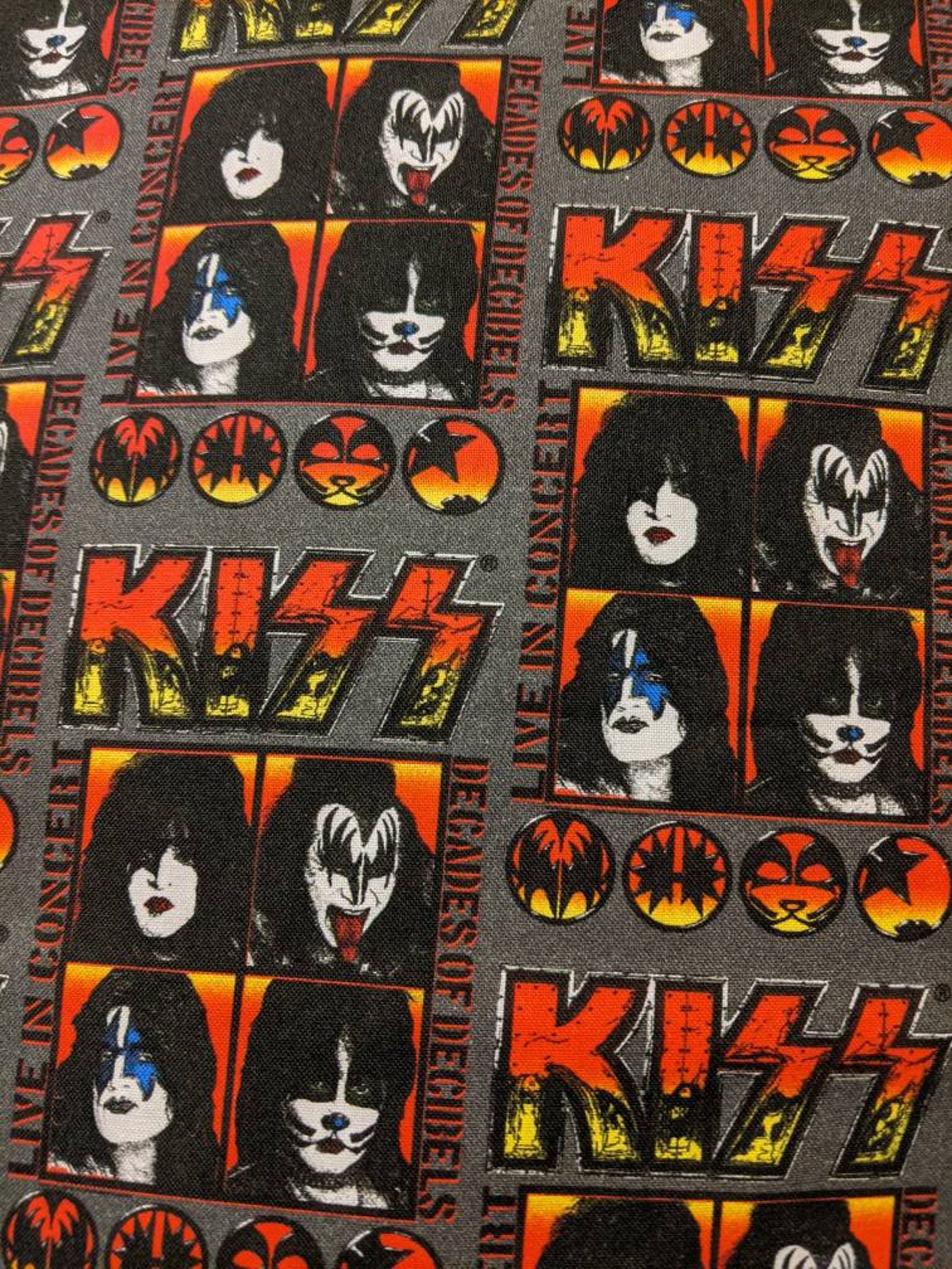 Pillow Case Kiss band Rock 'n' Roll Gene Simmons Etsy